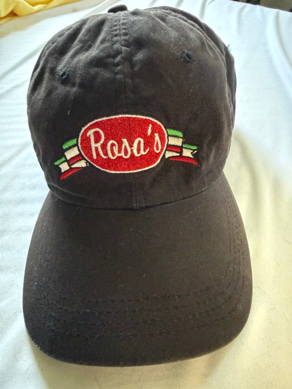 Vintage Pizza Chain Black Dad Hat Adjustable Velcro Strap Unisex Retro